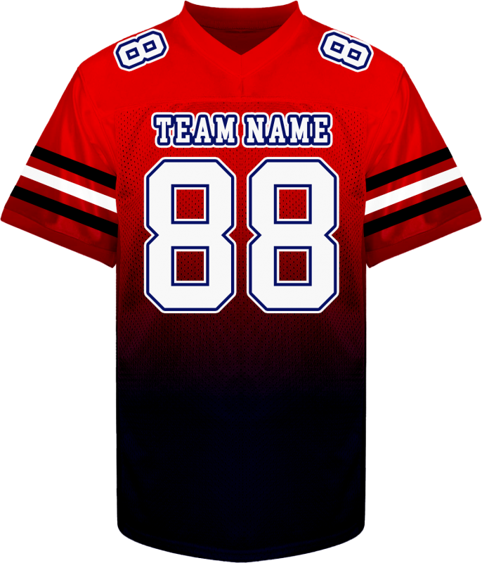 Personalized Football Team Jersey with Team Logo and Number with Stitched Printed Team