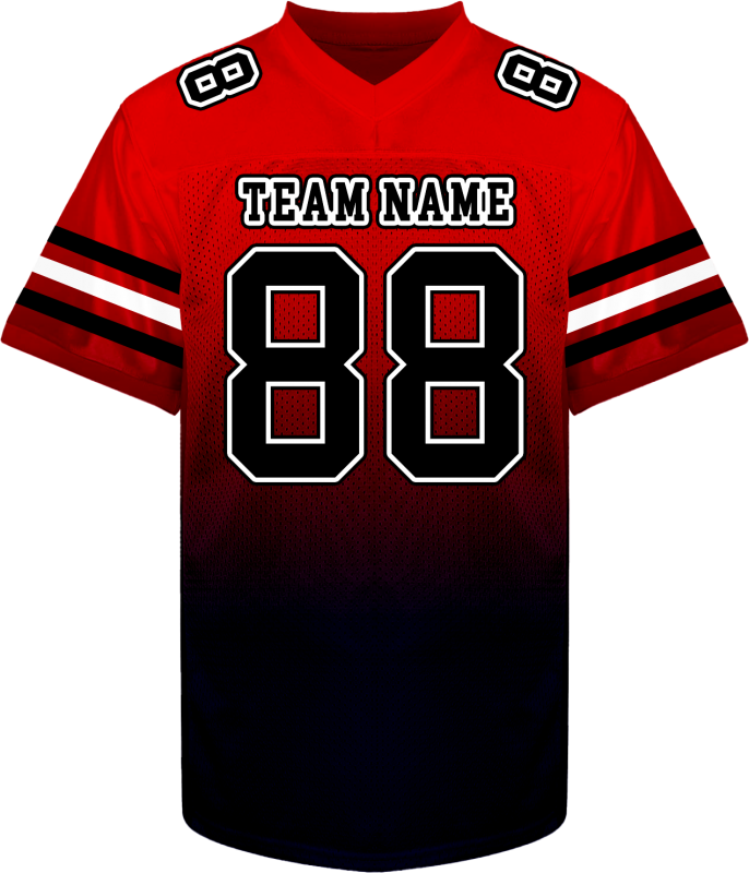 Slim Fit Custom Football Uniform with Custom Text and Number