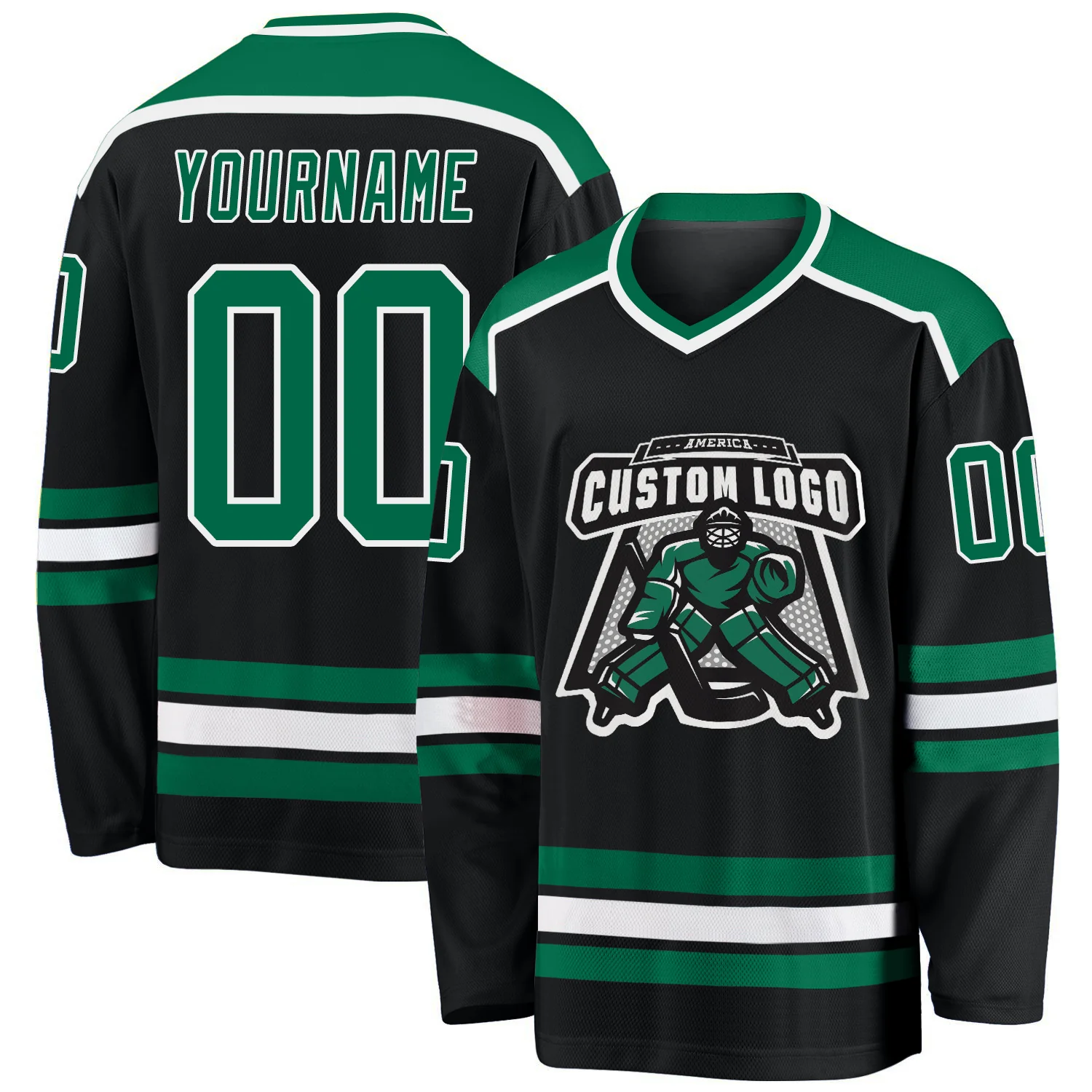 Custom Youth Hockey Jersey Stitched Printed Hockey Design for Office Teams with Stitched Printed Team Logo Name Number for Hockey Clubs