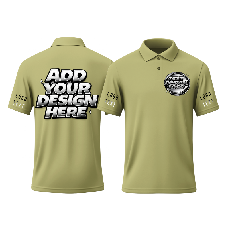 Custom Logo Printed Polo Shirt for Conference Shirt with Printed Logo Name Text