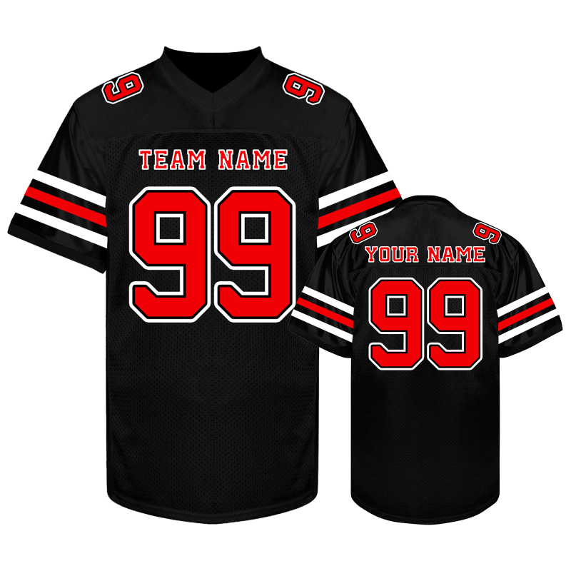 Oversized Personalized American Football Jersey Stitched Printed Custom Design