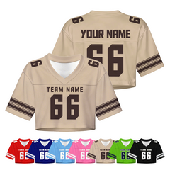 Custom Football Jersey V Neck Stitched Printed Personalization