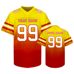 Custom Football Shirt Stitched Printed Name Number for Group Orders