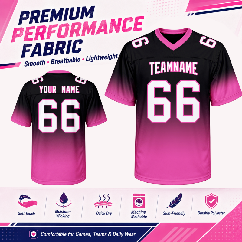Stitched Printed Team Logo Custom Team Football Uniform with Custom Name Number