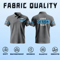 Casual Personalized Printed Polo Uniform with Custom Text and Logo for Travel Group Outfit