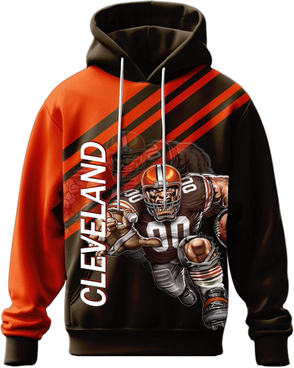 Custom Team Printed Hoodie for Work Uniform with Printed Logo Name Text