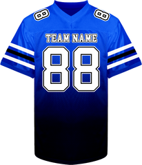 Custom Football Fan Shirt with Custom Lettering Stitched Printed Name Number