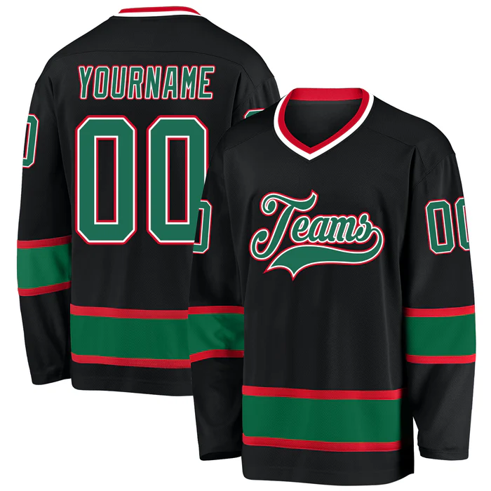 Personalized Hockey Team Jersey Stitched Printed Custom Design for Sports Festival for Teams Players Fans Men Women Youth Kids
