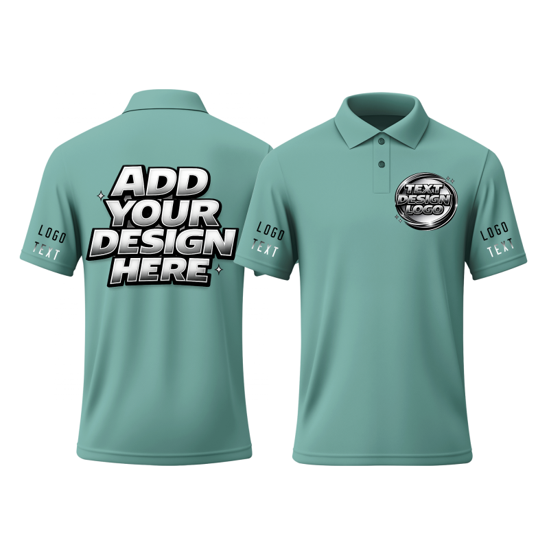 Outdoor Personalized Printed Polo Shirt with Chest Logo for Sports Team Shirt