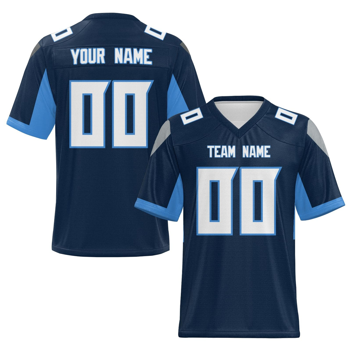 Custom Team Football Uniform Stitched Printed Personalization for Event Groups