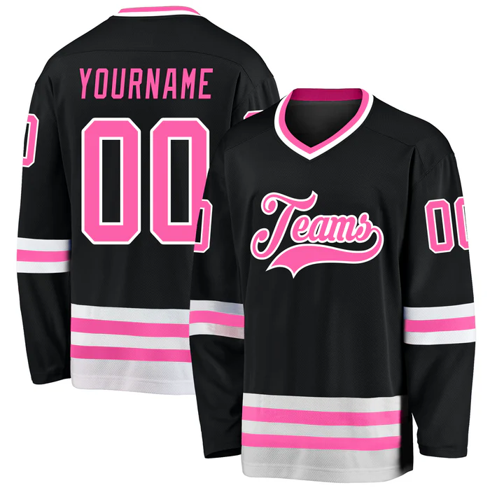Stitched Printed Name Number Custom Hockey Uniform with Stitched Printed Name Number Team Logo for Men Women Youth Kids