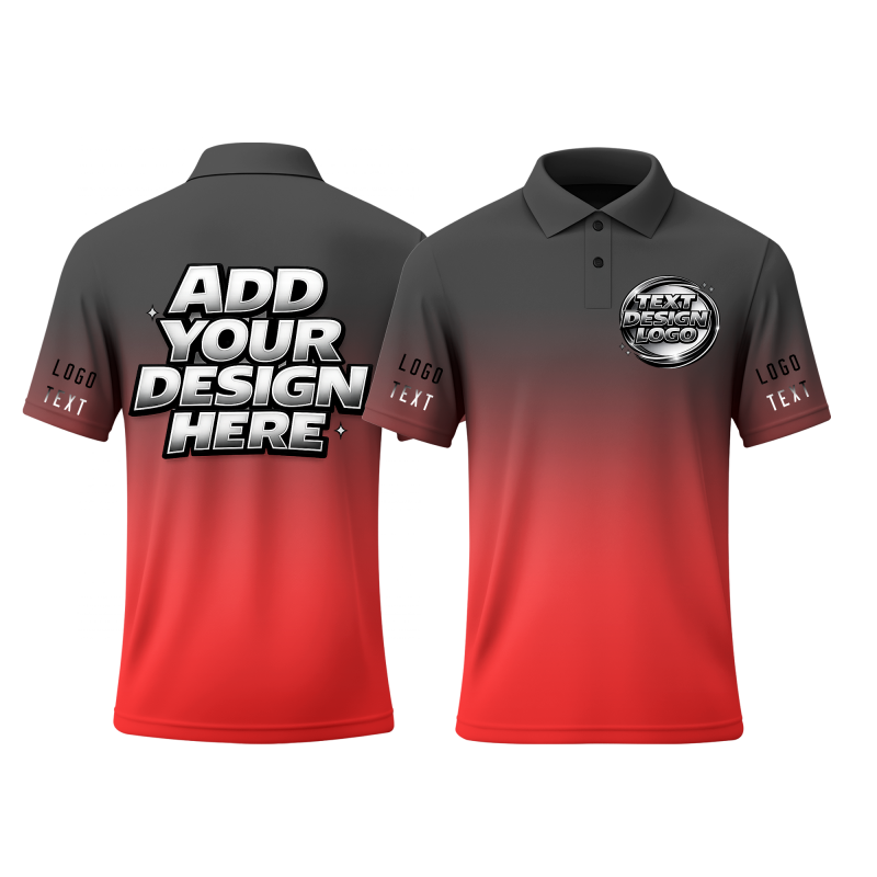 Printed Personalized Printed Polo Shirt with Staff Name and Logo for Family Groups