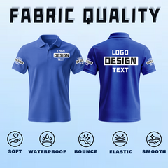 Lightweight Custom Printed Polo Work Uniform Printed Design for Business Team Uniforms