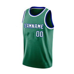 Custom Basketball Top Embroidered and Printed with Team Logo and Number for Community Game