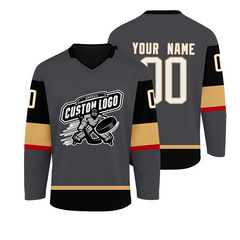 Stitched Printed Team Logo Personalized Hockey Jersey for Game Day Outfit with Stitched Printed Name Number Team Logo for Men Women Youth Kids