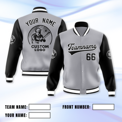 Custom Club Jacket with Chest Logo Printed and Embroidered for School Clubs