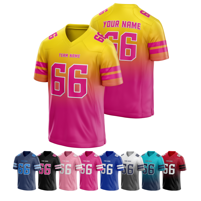 Custom Football Shirt Stitched Printed Name Number Logo for Cheerleaders