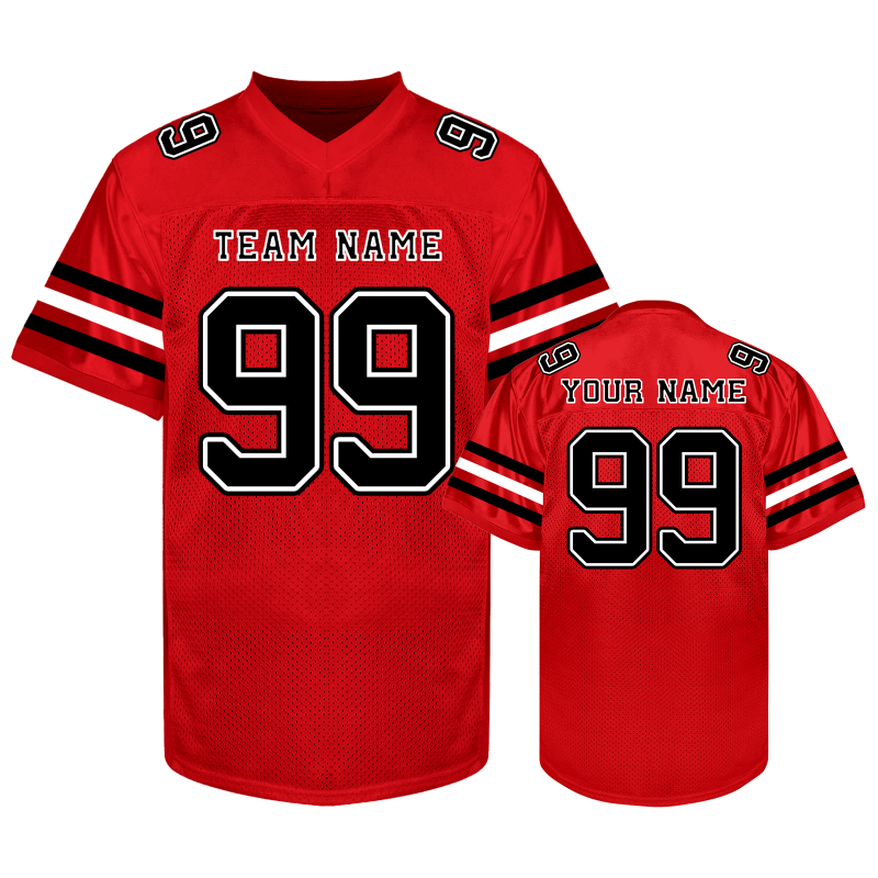 Custom Youth Football Jersey Stitched Printed Name Number for School Clubs