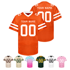 Custom Game Day Football Jersey with Custom Front and Back with Stitched Printed Name