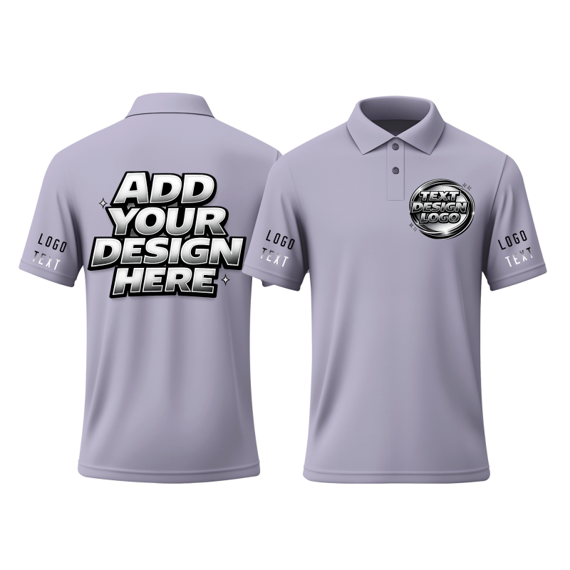 Athletic Personalized Printed Polo Shirt Printed Design for Business Team Uniforms