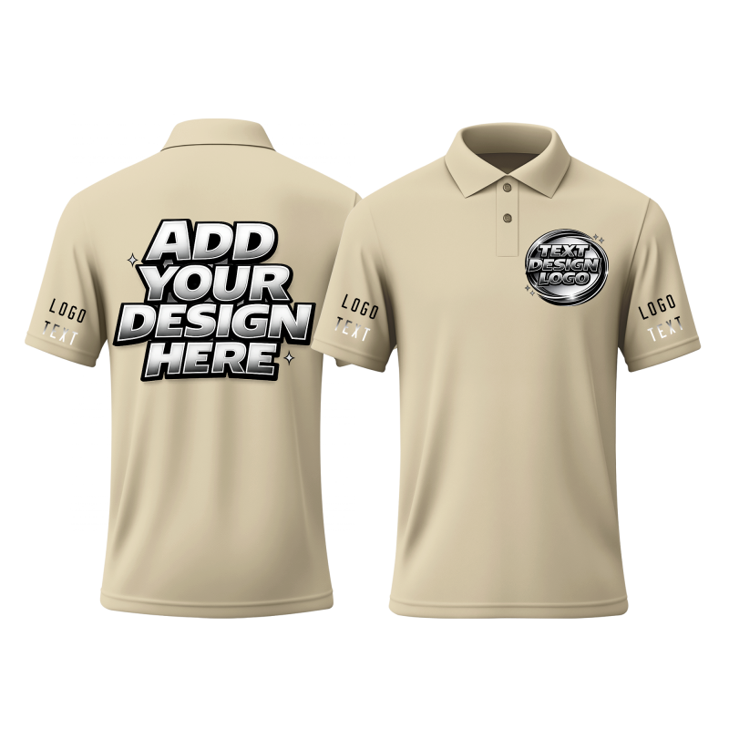 Custom Printed Polo Shirt with Employee Name and Logo Printed Design for Travel Groups