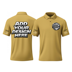 Custom Printed Polo Work Uniform with Employee Name and Logo for Community Teams