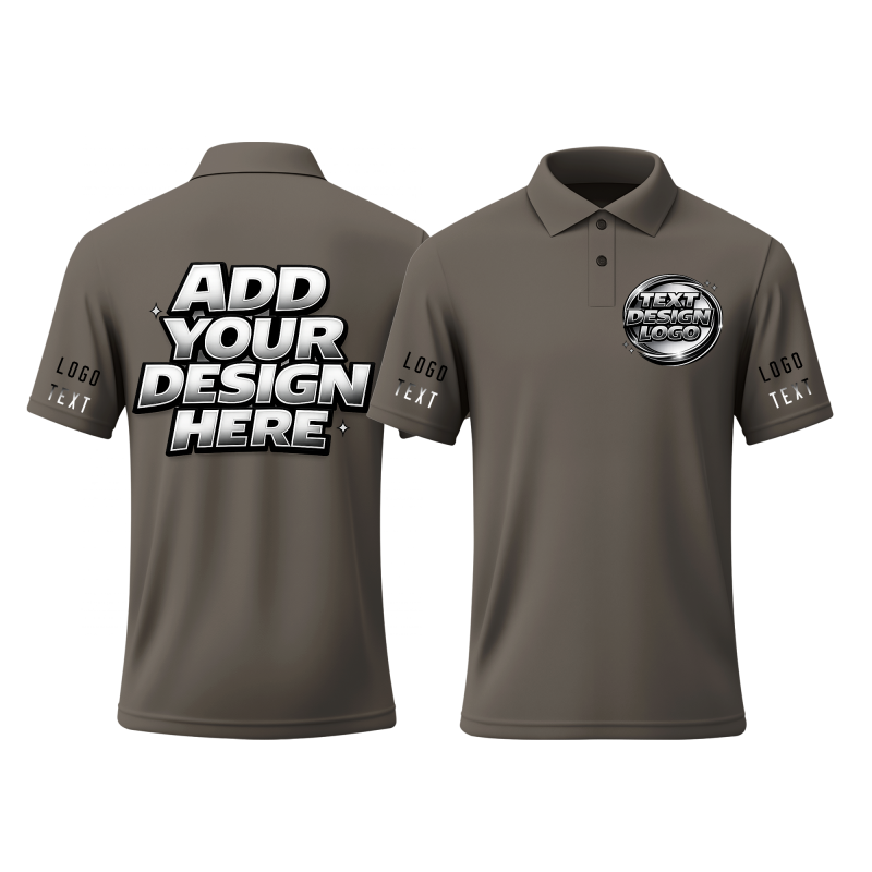 Trade Show Personalized Printed Polo Shirt with Custom Artwork for Staff Uniform