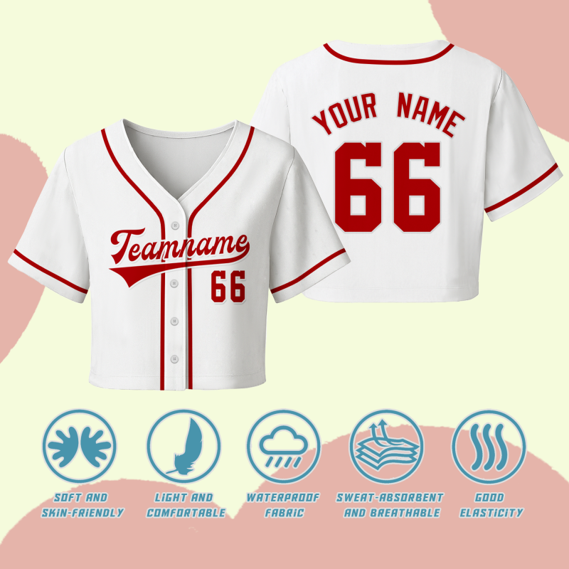 Custom Baseball Jersey Shirt Casual for Cheerleading Apparel