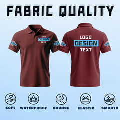 Custom Printed Polo Shirt with Printed Logo Name for Men Women Youth