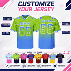 Custom Football Jersey Stitched Printed Personalization for Sports Banquet Gift
