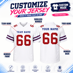 Stitched Printed Name Number Custom Football Shirt for Game Day Shirt