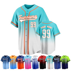 Custom Baseball Shirt Short Sleeve with Team Logo and Number