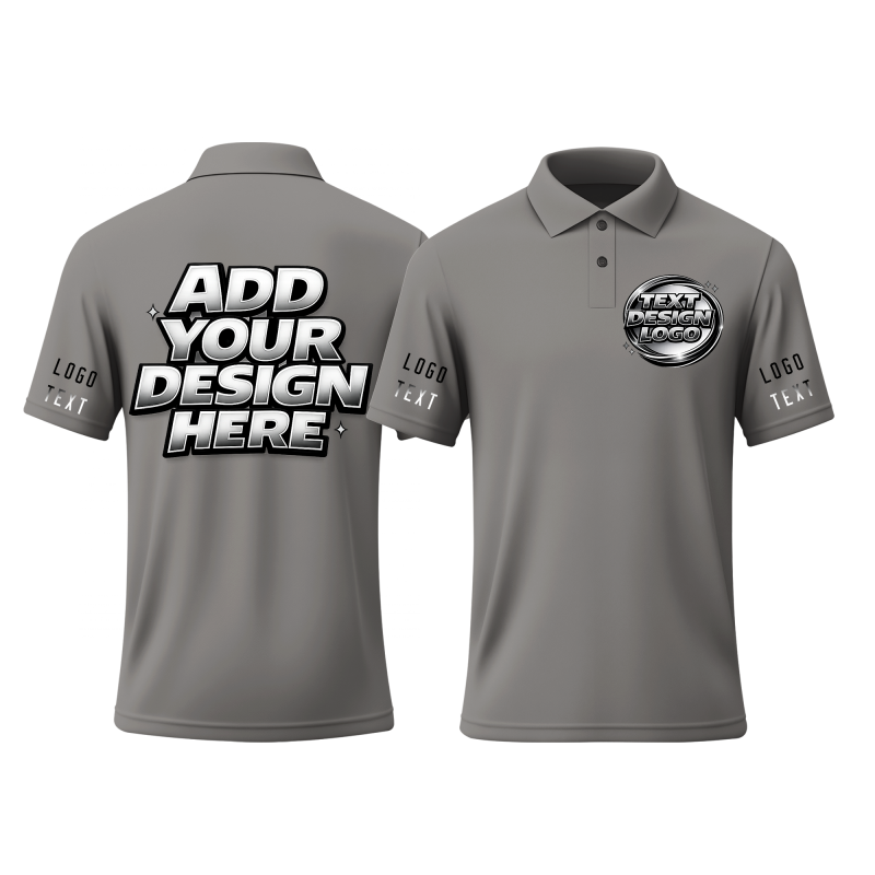 Personalized Team Printed Polo Shirt with Printed Logo Design for Golf Players