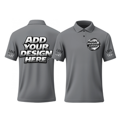 Custom Printed Logo Polo Uniform with Printed Logo Name for Men Women Youth