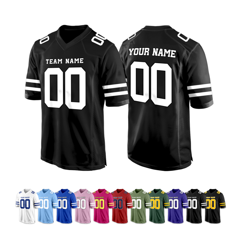 Stitched Printed Name Number Logo Custom Youth Football Jersey for Group Outfit