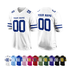 Custom Football Fan Shirt Game Uniform Style Stitched Printed Team Logo
