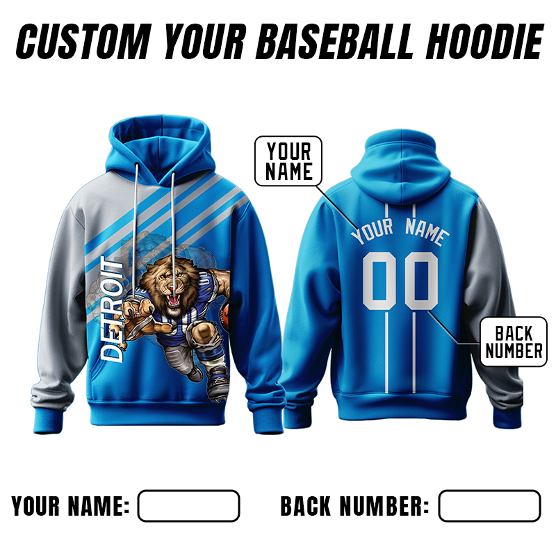 Custom Printed Sweatshirt with Custom Text and Logo Printed Design for Coaches and Players