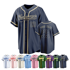 Short Sleeve Custom Baseball Shirt with Player Name and Number