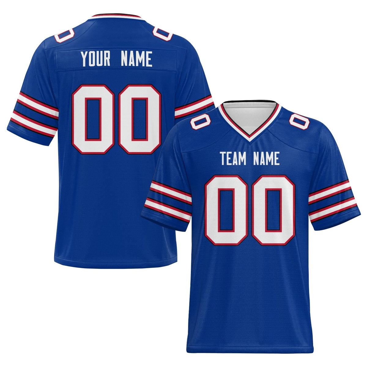Classic Personalized Football Jersey Stitched Printed Name Number Logo