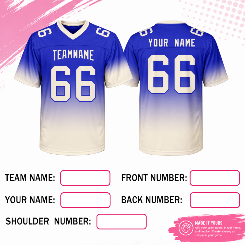 Custom American Football Jersey Stitched Printed Personalization