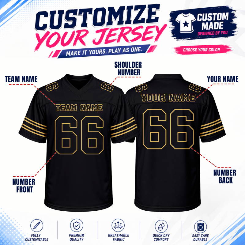 Custom Team Football Uniform with Full Custom Design Fan Gift