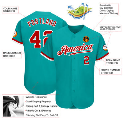 Custom Team Baseball Jersey with Custom Text and Number Embroidered