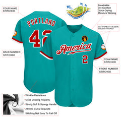 Custom Team Baseball Jersey with Custom Text and Number Embroidered