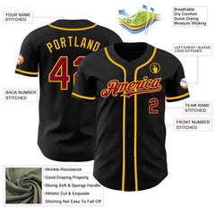 Custom Button Down Baseball Jersey with Team Logo and Number