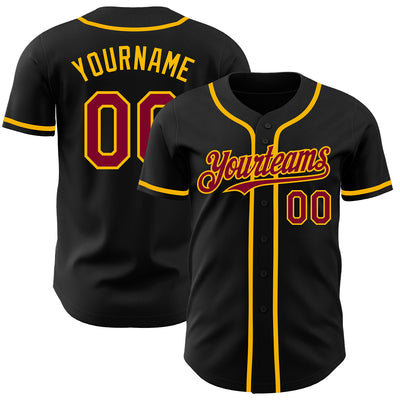Custom Button Down Baseball Jersey with Team Logo and Number