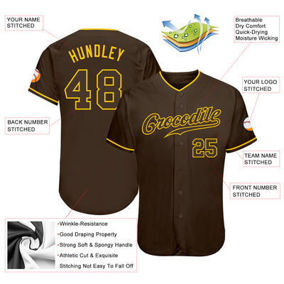 Custom Button Down Baseball Jersey Stitched Printed Team Logo