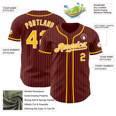 Regular Fit Custom Baseball Jersey with Name and Number