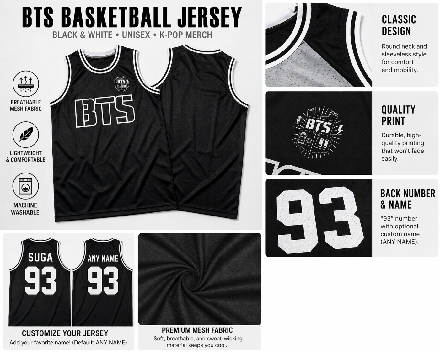 Custom BST Basketball Jersey Personalized Name Number Logo, Embroidered or Printed Basketball Shirt for Men Women Youth