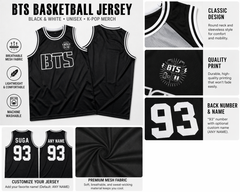 Custom BST Basketball Jersey Personalized Name Number Logo, Embroidered or Printed Basketball Shirt for Men Women Youth