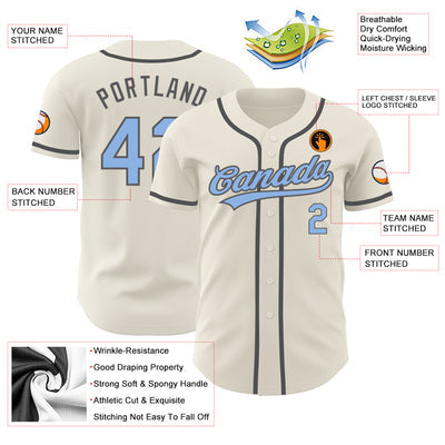 Custom Baseball Team Uniform with Player Name and Number for Sports Fan Gift